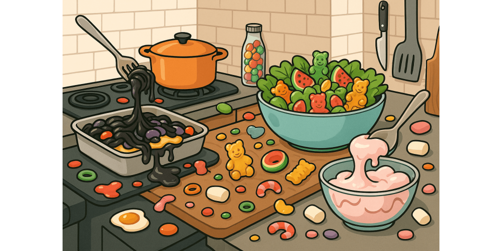 Cooking With Candy: Disaster Dishes We Don’t Recommend