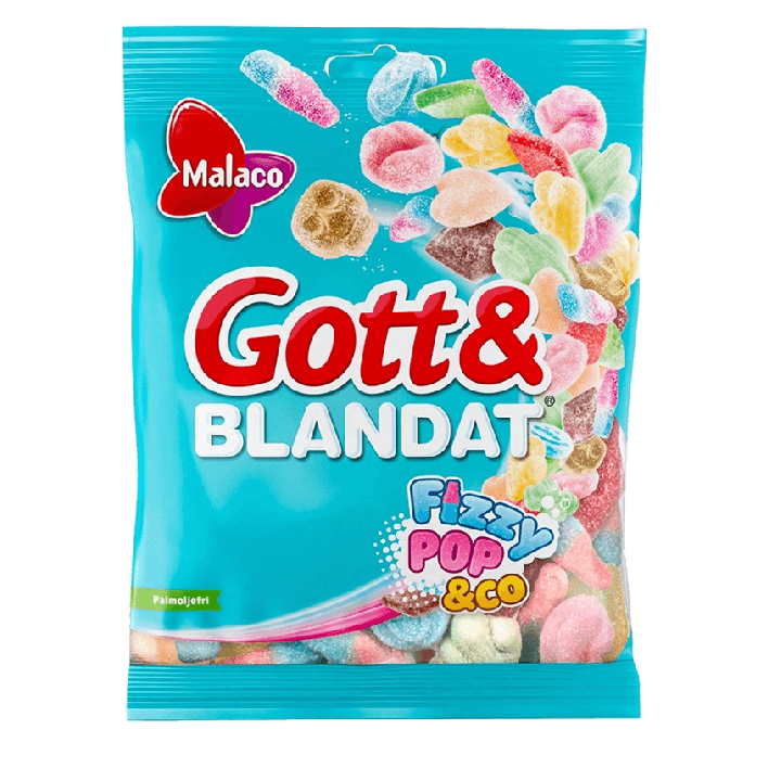 Gott och Blandat Fizzy Pop & Co 130 g