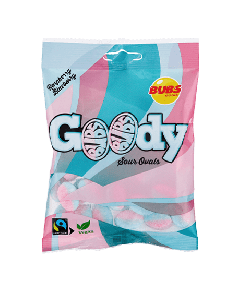 Bubs Goody Sour Ovals Raspberry & Blueberry 90 g
