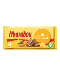 Marabou Mjölkchoklad Apelsinkrokant 160 g