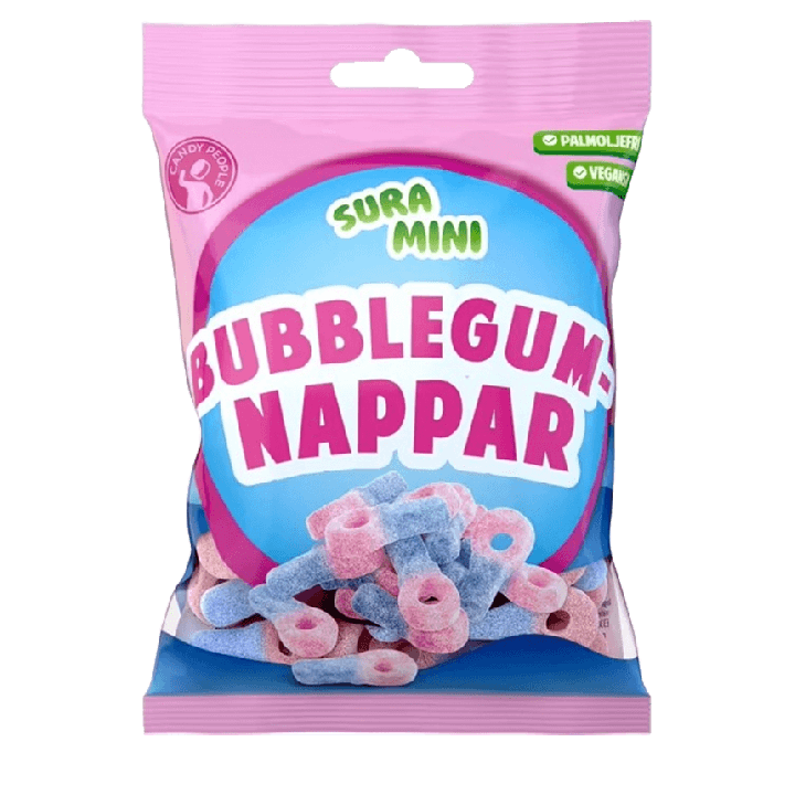 Bubblegumnappar Sura 70 g