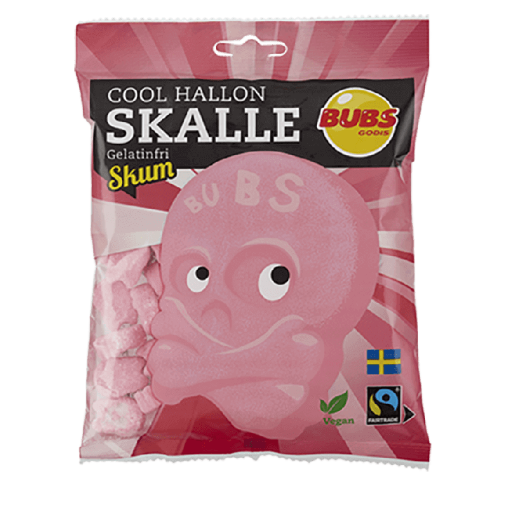 Bubs Cool Hallonskalle Skum Mini 90g