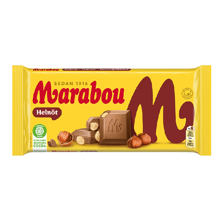 Marabou Mjölkchoklad Helnöt 200 g