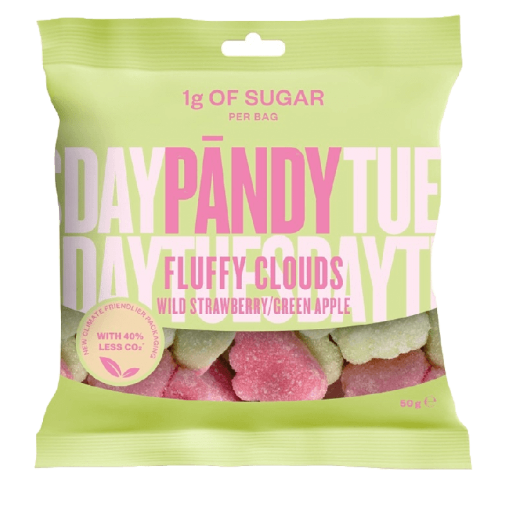 Pandy Fluffy Clouds Wild Strawberry/Green Apple 50 g